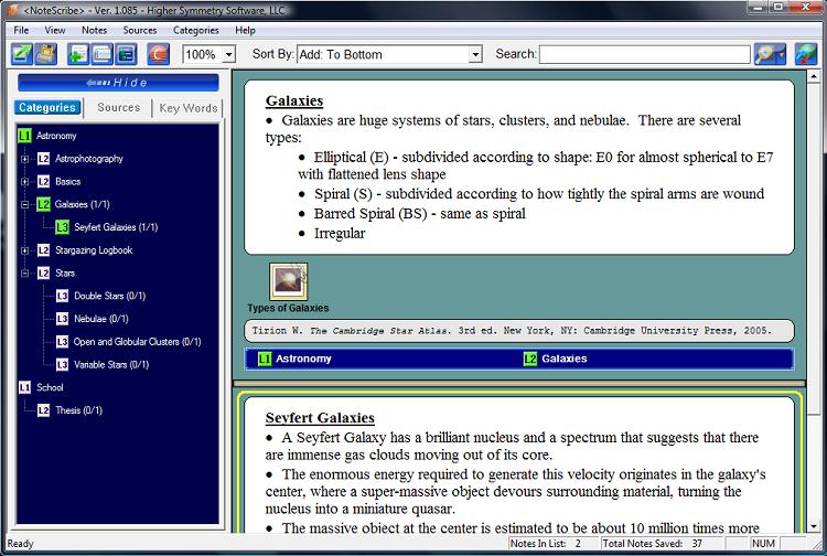 NoteScribe screen shot